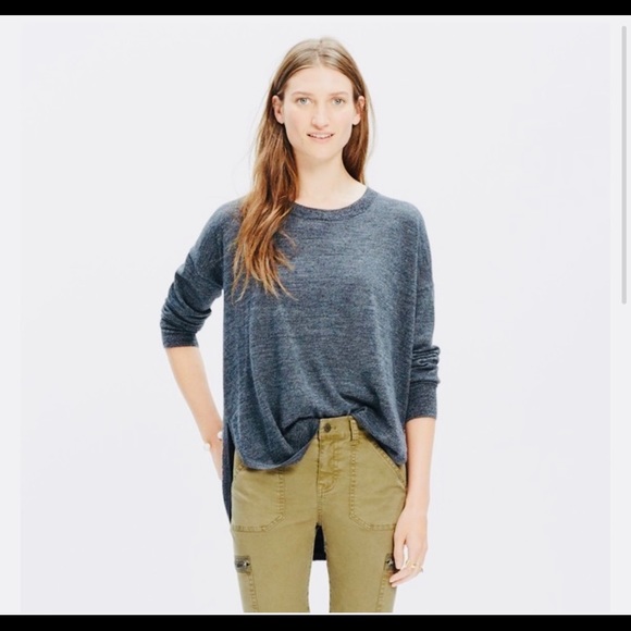 Madewell Grey Northstar Sweater 100% Merino Wool - Picture 1 of 8